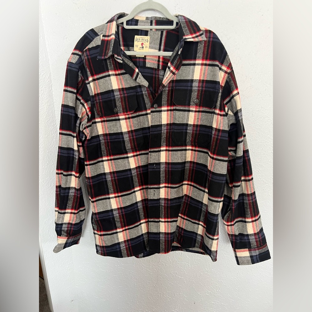 Bass Pro Men’s Heavy Cotton Button Up Flannel XL